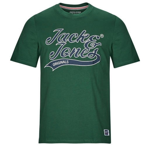 Υφασμάτινα Άνδρας T-shirt με κοντά μανίκια Jack & Jones JORTREVOR UPSCALE SS TEE CREW NECK Green