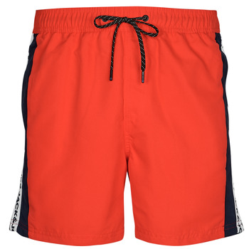 Υφασμάτινα Άνδρας Μαγιώ / shorts για την παραλία Jack & Jones JPSTFIJI JJSWIM TAPE Red