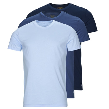 Υφασμάτινα Άνδρας T-shirt με κοντά μανίκια Polo Ralph Lauren 3 PACK CREW UNDERSHIRT Μπλέ / Marine / Μπλέ / Σιελ