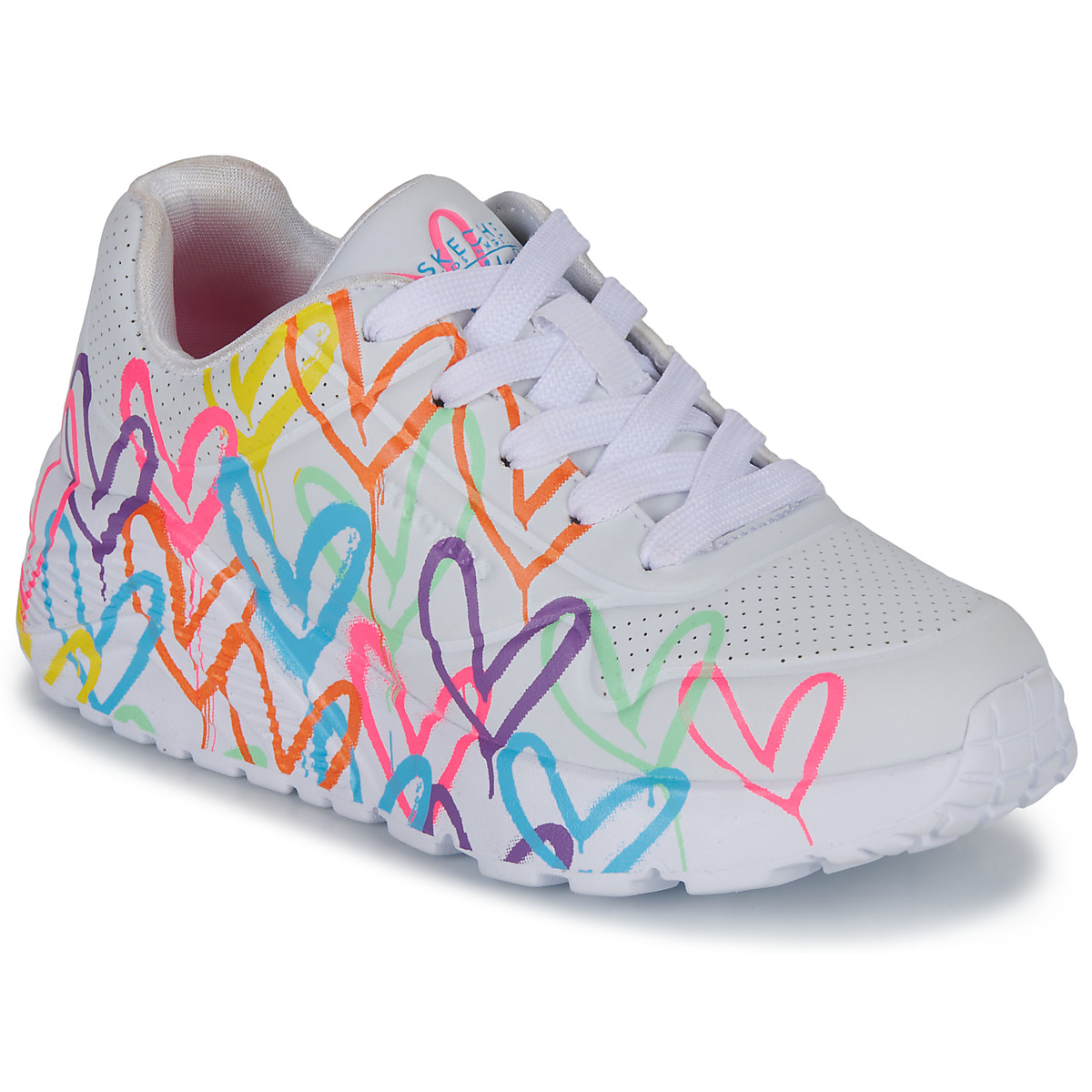 Παπούτσια Κορίτσι Χαμηλά Sneakers Skechers UNO LITE BASKETS Άσπρο / Multicolour