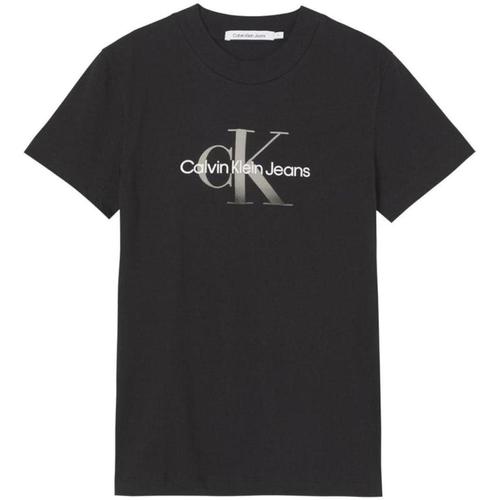 Υφασμάτινα Γυναίκα T-shirt με κοντά μανίκια Calvin Klein Jeans  Black
