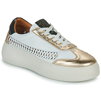 Παπούτσια Γυναίκα Χαμηλά Sneakers Mam'Zelle CANET Άσπρο / Gold / Black