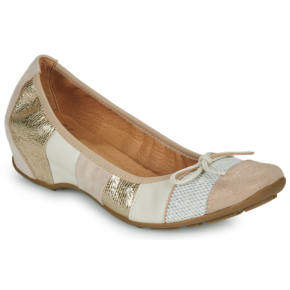 Παπούτσια Γυναίκα Μπαλαρίνες Mam'Zelle FLUTE Gold / Beige / Άσπρο