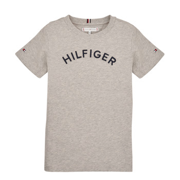 Υφασμάτινα Παιδί T-shirt με κοντά μανίκια Tommy Hilfiger U HILFIGER ARCHED TEE Grey