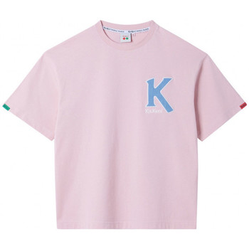 Υφασμάτινα T-shirts & Μπλούζες Kickers Big K T-shirt Ροζ