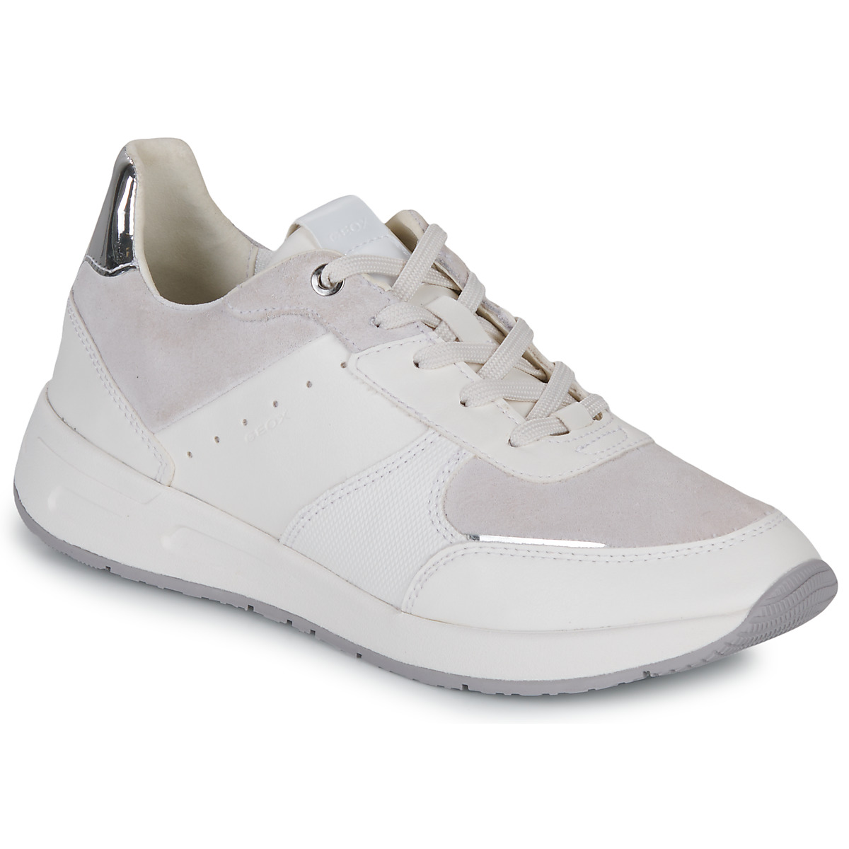 Παπούτσια Γυναίκα Χαμηλά Sneakers Geox D BULMYA Άσπρο / Silver