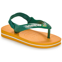 Παπούτσια Παιδί Σαγιονάρες Havaianas BABY BRASIL LOGO Yellow / Green