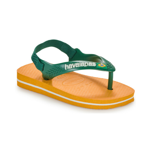 Παπούτσια Παιδί Σαγιονάρες Havaianas BABY BRASIL LOGO Yellow