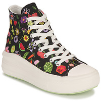 Παπούτσια Γυναίκα Ψηλά Sneakers Converse CHUCK TAYLOR ALL STAR MOVE-FESTIVAL- JUICY GREEN GRAPHIC Black / Multicolour
