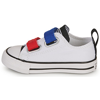 Converse INFANT CONVERSE CHUCK TAYLOR ALL STAR 2V EASY-ON SUMMER TWILL LO Άσπρο / Μπλέ / Red