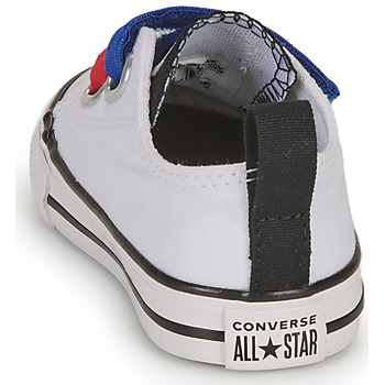 Converse INFANT CONVERSE CHUCK TAYLOR ALL STAR 2V EASY-ON SUMMER TWILL LO Άσπρο / Μπλέ / Red