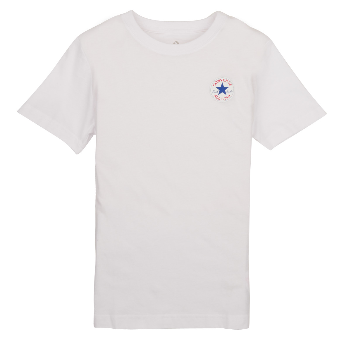 Υφασμάτινα Αγόρι T-shirt με κοντά μανίκια Converse SS PRINTED CTP TEE Άσπρο
