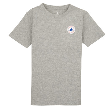 Υφασμάτινα Αγόρι T-shirt με κοντά μανίκια Converse SS PRINTED CTP TEE Grey