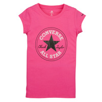 Υφασμάτινα Κορίτσι T-shirt με κοντά μανίκια Converse CHUCK PATCH TEE Ροζ