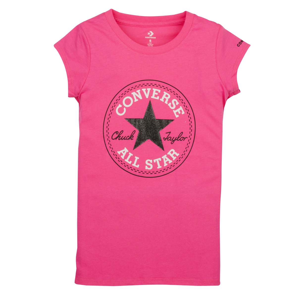 Υφασμάτινα Κορίτσι T-shirt με κοντά μανίκια Converse CHUCK PATCH TEE Ροζ