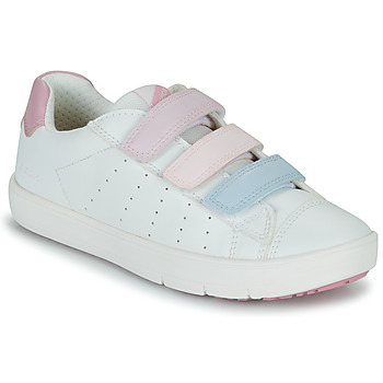 Παπούτσια Κορίτσι Χαμηλά Sneakers Geox J SILENEX GIRL B Άσπρο / Ροζ / Μπλέ