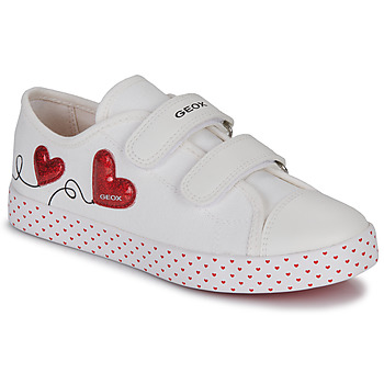 Παπούτσια Κορίτσι Χαμηλά Sneakers Geox JR CIAK GIRL G Άσπρο / Red