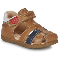 Παπούτσια Παιδί Σανδάλια / Πέδιλα Geox B SANDAL MACCHIA BOY Brown / Μπλέ