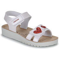 Παπούτσια Κορίτσι Σανδάλια / Πέδιλα Geox J SANDAL COSTAREI GI Άσπρο / Red