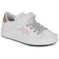 Παπούτσια Κορίτσι Χαμηλά Sneakers Geox JR KILWI GIRL Άσπρο / Ροζ