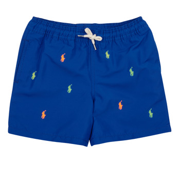 Υφασμάτινα Αγόρι Μαγιώ / shorts για την παραλία Polo Ralph Lauren TRAVELER-SWIMWEAR-TRUNK Μπλέ / Multicolour