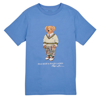 Υφασμάτινα Αγόρι T-shirt με κοντά μανίκια Polo Ralph Lauren SS CN-KNIT SHIRTS Μπλέ
