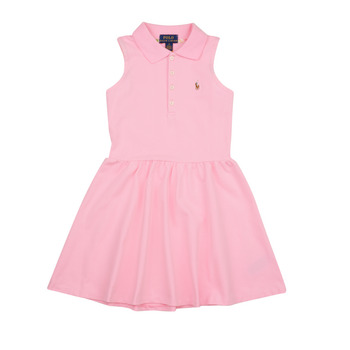 Υφασμάτινα Κορίτσι Κοντά Φορέματα Polo Ralph Lauren SL POLO DRES-DRESSES-DAY DRESS Ροζ