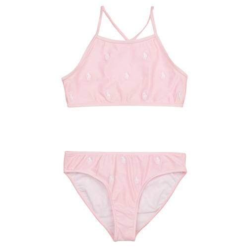 Υφασμάτινα Κορίτσι Μαγιώ / shorts για την παραλία Polo Ralph Lauren AOPP 2 PC-SWIMWEAR-2 PC SWIM Ροζ