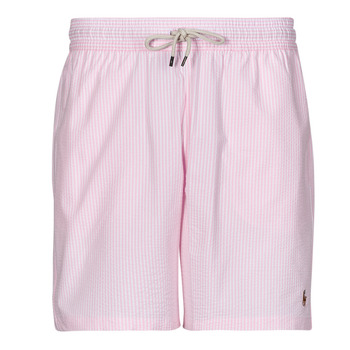 Υφασμάτινα Άνδρας Μαγιώ / shorts για την παραλία Polo Ralph Lauren MAILLOT DE BAIN A RAYURES EN COTON MELANGE Ροζ