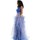 Υφασμάτινα Γυναίκα Μακριά Φορέματα Impero Couture BU25207-3 Μπλέ