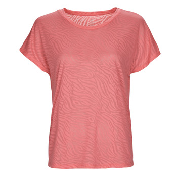 Υφασμάτινα Γυναίκα T-shirt με κοντά μανίκια Only Play ONPJIES LOOSE BURNOUT SS TEE Corail