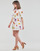 Υφασμάτινα Γυναίκα Κοντά Φορέματα Desigual VEST_BELGICA-LACROIX Άσπρο / Multicolour