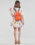 Υφασμάτινα Γυναίκα Κοντά Φορέματα Desigual VEST_BELGICA-LACROIX Άσπρο / Multicolour