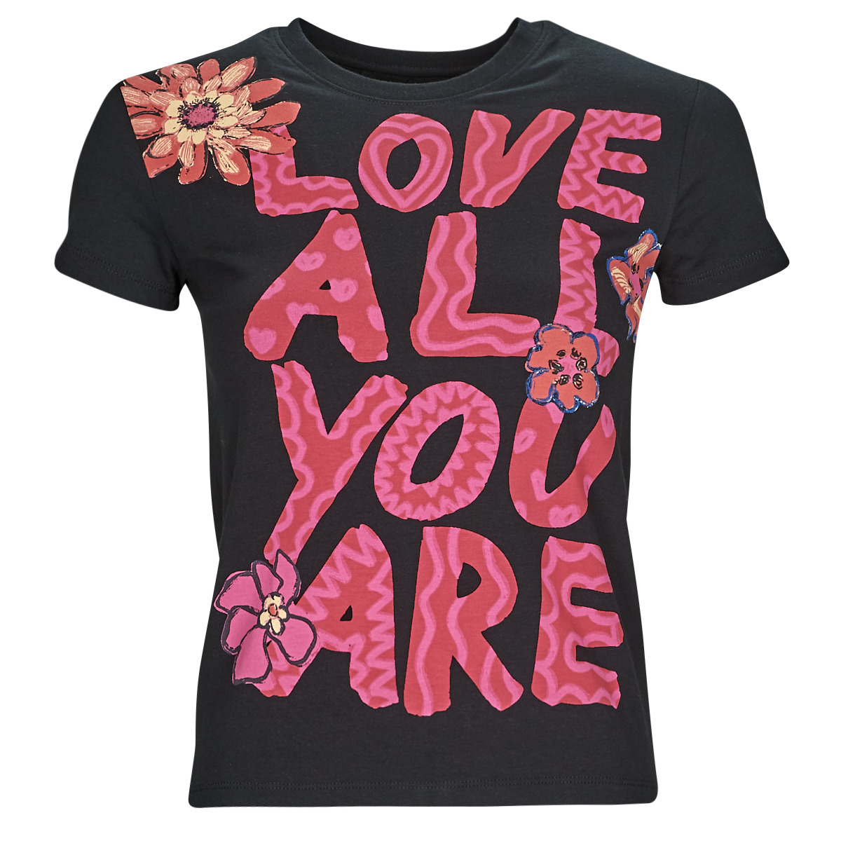 T-shirt με κοντά μανίκια Desigual TS_LOVE ALL YOU ARE