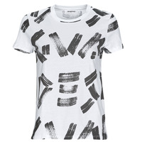 Υφασμάτινα Γυναίκα T-shirt με κοντά μανίκια Desigual TS_GLASGOW Άσπρο / Black