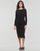 Υφασμάτινα Γυναίκα Κοντά Φορέματα Karl Lagerfeld LONG SLEEVE JERSEY DRESS Black