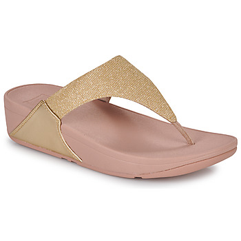 Παπούτσια Γυναίκα Σαγιονάρες FitFlop LULU SHIMMERLUX TOE-POST SANDALS Ροζ / Gold