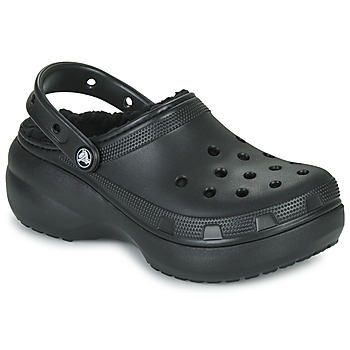 Παπούτσια Γυναίκα Σαμπό Crocs Classic Platform Lined Clog W Black