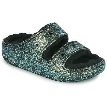 Παπούτσια Γυναίκα Σανδάλια / Πέδιλα Crocs Classic Cozzzy Glitter Sandal Black / Glitter