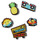 Αξεσουάρ Accessoires Υποδήματα Crocs JIBBITZ TROPICAL TECHNO DJ 5 PACK Multicolour