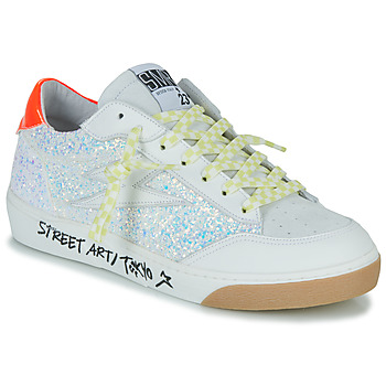 Παπούτσια Γυναίκα Χαμηλά Sneakers Semerdjian  Άσπρο / Silver / Orange