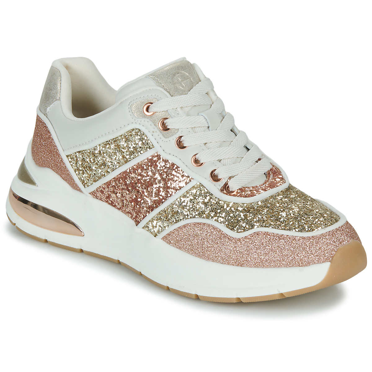 Παπούτσια Γυναίκα Χαμηλά Sneakers Tamaris 23721-587 Ροζ / Gold