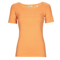 Υφασμάτινα Γυναίκα T-shirt με κοντά μανίκια Esprit tee Orange