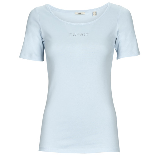 Υφασμάτινα Γυναίκα T-shirt με κοντά μανίκια Esprit tee Μπλέ