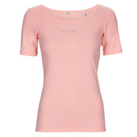 Υφασμάτινα Γυναίκα T-shirt με κοντά μανίκια Esprit tee Ροζ