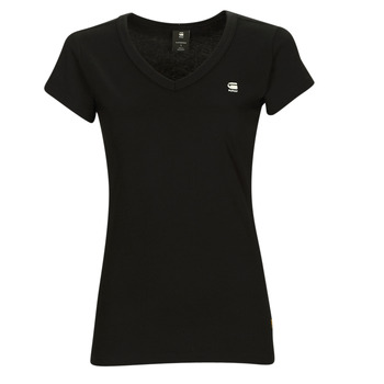 Υφασμάτινα Γυναίκα T-shirt με κοντά μανίκια G-Star Raw eyben slim v Black