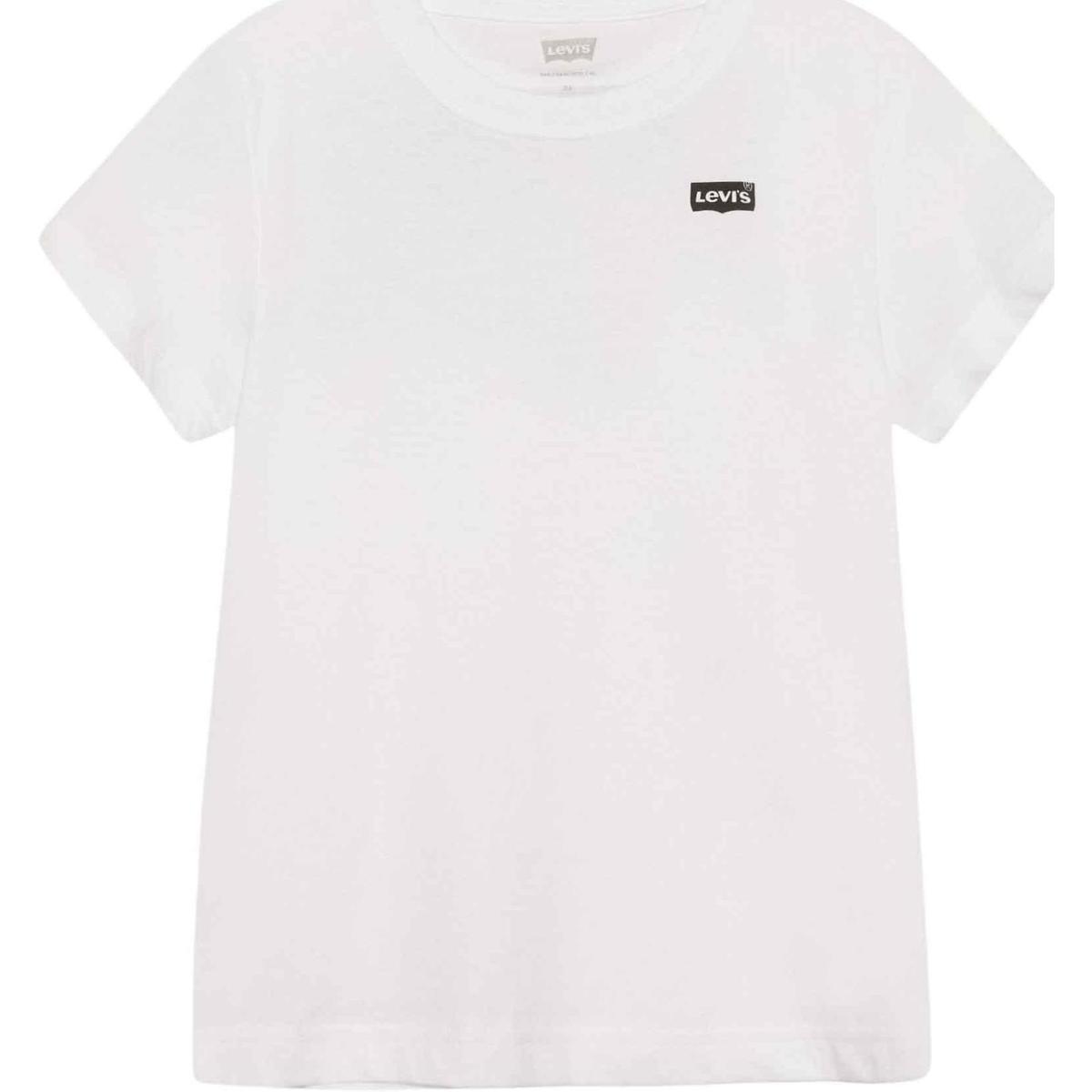 Υφασμάτινα Αγόρι T-shirts & Μπλούζες Levi's  Άσπρο