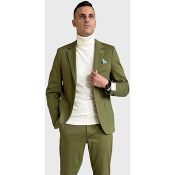 Υφασμάτινα Άνδρας Σακάκι / Blazers Bicolore 1177S-FESTIVAL Green