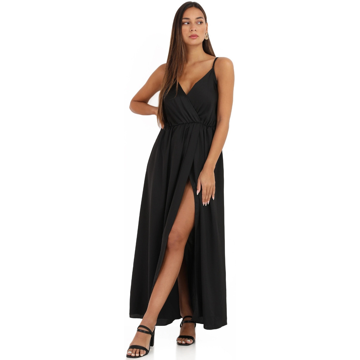 Υφασμάτινα Γυναίκα Φορέματα La Modeuse 20180_P56229 Black