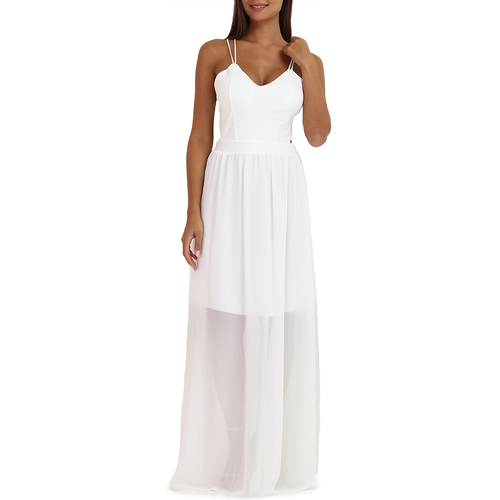 Υφασμάτινα Γυναίκα Φορέματα La Modeuse 20309_P56441 Άσπρο